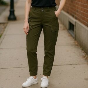 prAna | Women's Cargo Utility Pants Army Green Outdoors Hiking Size 2 ‎ Gorpcore